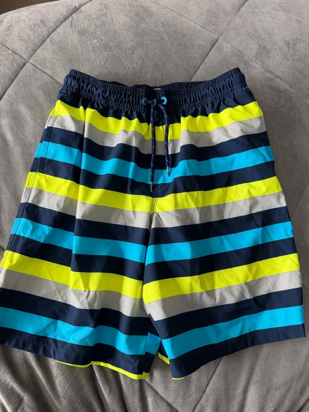 wonder nation Navy Elastic Waist Swim Shorts